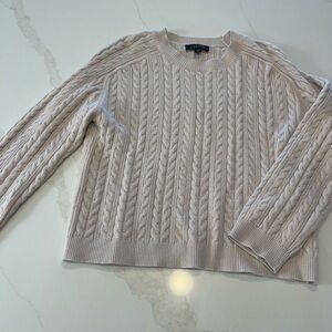 Cable Knit Cream Sweater